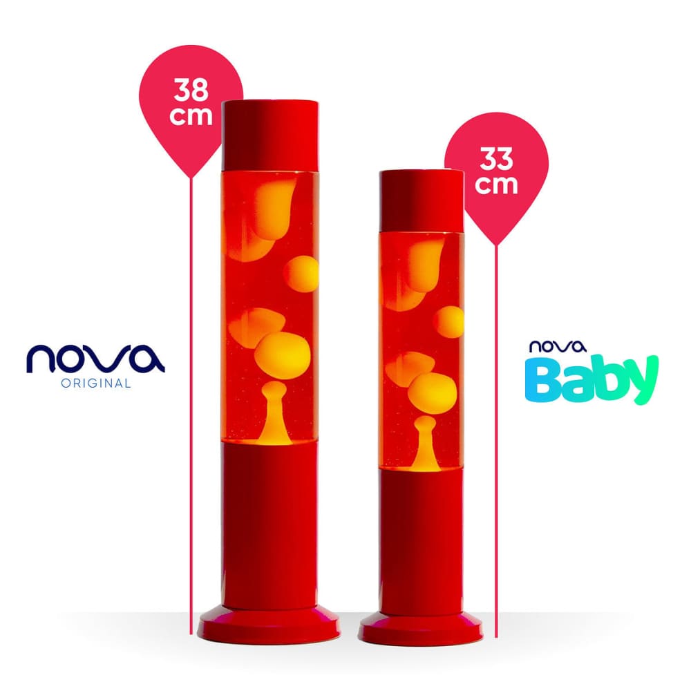 Nova Baby Colour Lava Lamp Red