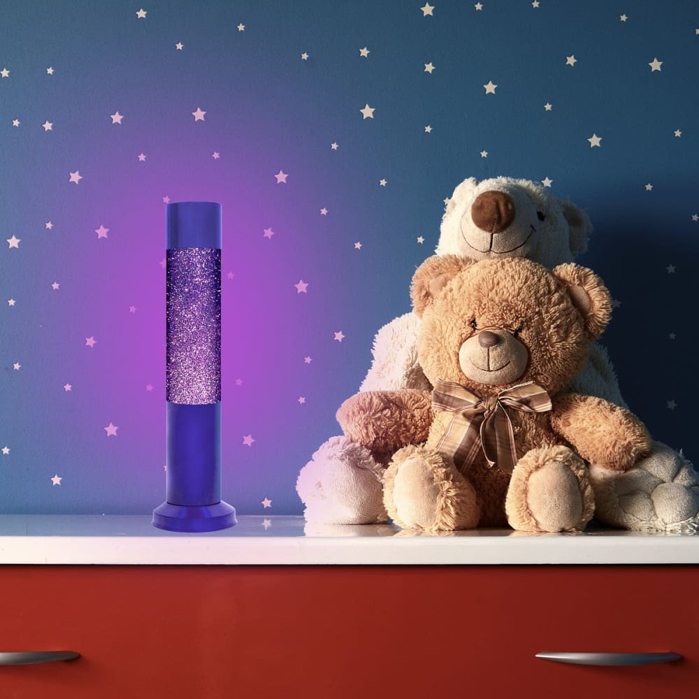 Nova Baby Glitter Lamp Purple