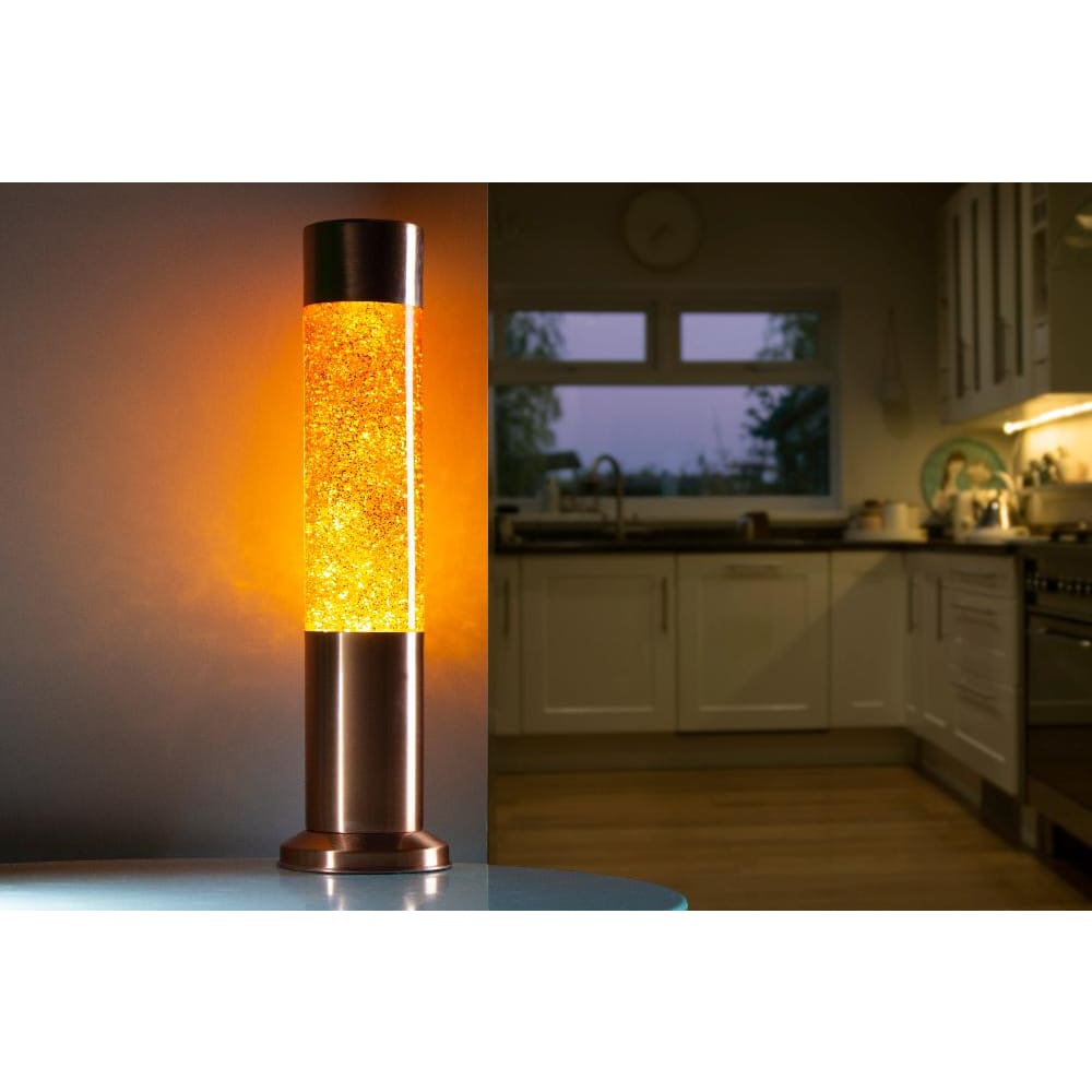 Nova Colour Glitter Lamp Copper