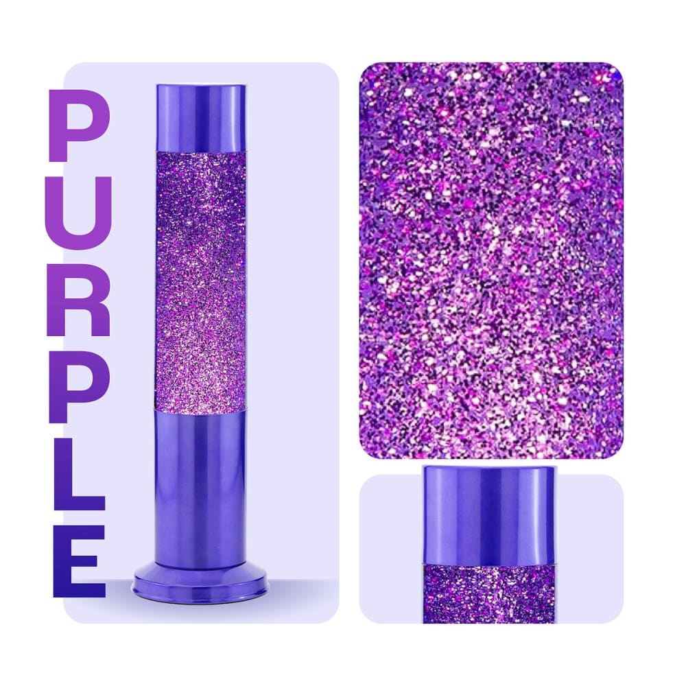 Nova Colour Glitter Lamp Purple