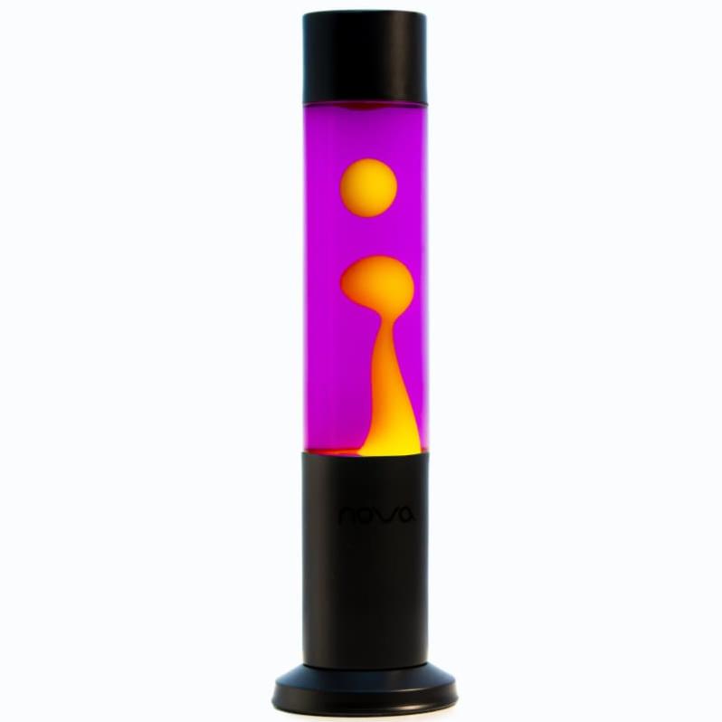 Nova Lava Lamp Purple with Yellow Wax - 5050341300258