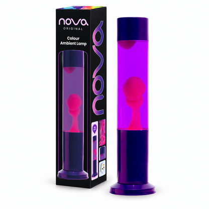 Nova Purple Lava Lamp Purple with Pink Wax 38cm