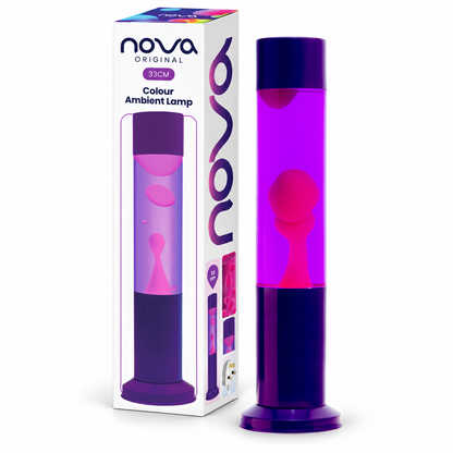 Nova Purple Lava Lamp Purple with Pink Wax 33cm