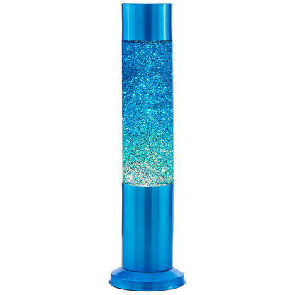 Nova Blue  Glitter Lamp 33cm