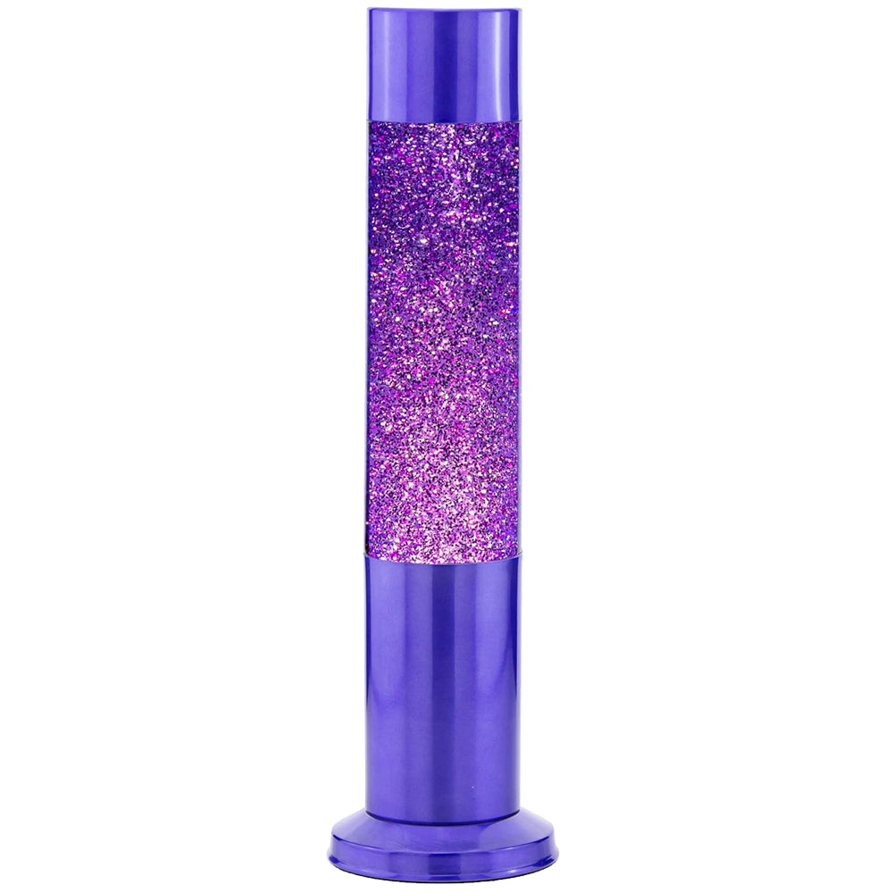 Nova Purple Glitter Lamp 33cm