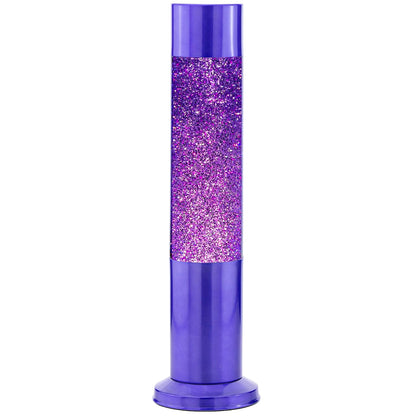 Nova Purple Glitter Lamp 33cm